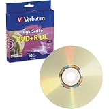 Verbatim 96689 8.5GB 8X LightScribe DVD+R DL (10pk Spindle Box)