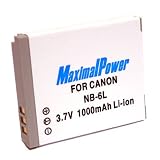 Maximal Power DB CAN NB-6L Replacement Battery for Canon Digital Cameras/Camcorders
