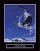 Dare Snowboard Motivational Poster Inspirational Art Print Colorado Rocky Mountains
