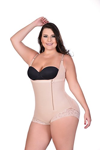 Body Shaper Tummy Control Shapewear compression garment - Fajas Colombianas, Beige, XL