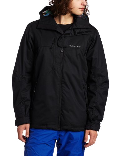 Oakley Mens White Smoke Jacket (Black, XX-Large)