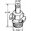 United States Hdwe. P-119C Faucet Stem