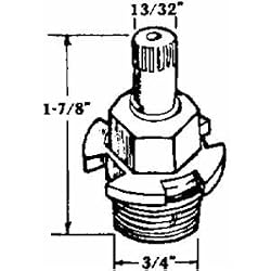 United States Hdwe. P-119C Faucet Stem