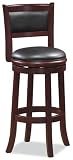 Boraam Augusta 29 LT Dark Cherry Bar Height Swivel Seat Bar Stool