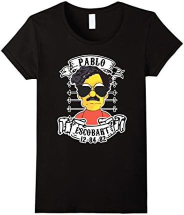 Women's Escobart Merchandising Apparel Pablo Mugshot T-Shirt Small Black