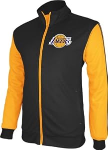 Los Angeles Lakers Adidas Lightweight Polyester Mesh Jacket - Black from Adidas