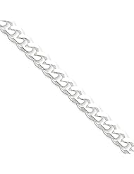 8mm, Sterling Silver, Curb Chain, 24 inch