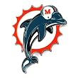 NFL MIAMI DOLPHINS FOOTBALL BELT BUCKLE