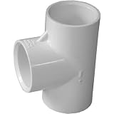 Genova Products 31410CP 1-Inch PVC Pipe Tee - 10 Pack