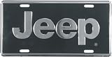 LP - 197 Jeep Premium Chrome on Black License Plate - 50128
