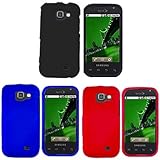 iNcido Brand Samsung Transform M920 Combo Rubber Red Protective Case Facepl ....