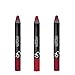 Golden Rose Creamy Matte Lipstick Crayon 3-Piece Set
