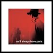 Casablanca At Least We'll Always Have Paris Classic Hollywood Movie Film iPhilosophy Quote Framed Red Poster Print