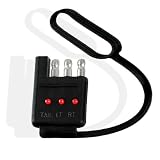 Trailer Wiring Flat 4-Way Male Plug Cover Cap & Circuit Tester - LED Indicators - Campers RVs Trailer Wiring Flat 4-Way Male Plug Cover Cap & Circuit Tester - LED Indicators - Campers RVs