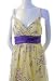Doki-Geki Empire Waist Spaghetti Strap Cross Over Bodice Floral Chiffon Maxi Dress