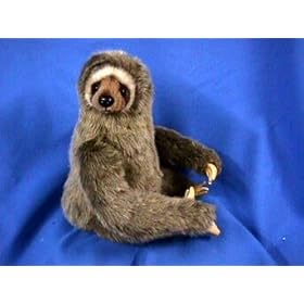  Hansa Three-Toed Sloth Stuffed Plush Animal, Sitting