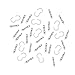 Beadalon Silver Plated QuickLinks Figure 8 Connectors Small (65 Pcs.)
