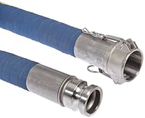 Unisource 2410 Clear Polyethylene Chemical Hose Assembly, 1-1/2