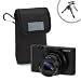 FlexARMOR Sony Cyber-Shot Carrying Case w/ Belt Loop , Carabiner, & Mini Tripod for DSC RX100 , HX30V , HX20V and Many More Sony Compact Digital Cameras