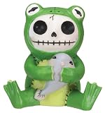 Froggie Frog Furry Bones Statue Figurine Display