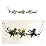 Creative Creations 6-Bottle, 16-Wine Glass Hanging Wine Holder