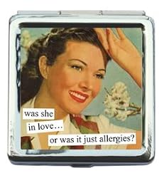 was she in love... or was it just allergies? Pill Box by Anne Taintor