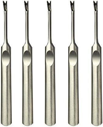 5pcs V shape Working Hand leather Edge Skiving DIY Craft tool Keen Edge Beveler