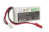 RC Modellbau AKKU Li-Polymer LiPo 800mAh 7.4V für diverse Racing Cars, Helikopter, Flugzeuge und Modellboote etc.
