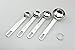 Stainless Steel Measuring Spoons - Best For Cooks And Bakers, Accurate Measuring, Long Time Durability. 100% Stainless Steel - Ring Hold - Set Of 4 – Makes A Great Gift
