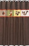 Forest Friends Kids Bathroom Shower Curtain