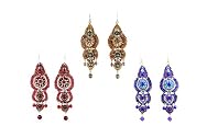 Silk Road Chandelier Earrings: Materials Only