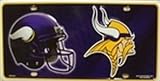 Minnesota Vikings NFL Football License Plate Plates Tags Tag auto vehicle car front