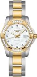 Longines Watches Longines Sport Collection Hydroconquest Water Resisitant 1000 feet with Diamond Bezel and Diamond Hour Markers Women's Watch