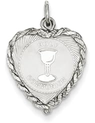 Sterling Silver Holy Communion Disc Charm