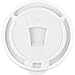 Genuine Joe 58555 Lids, for Foam Cups, 12-16 oz, 1000/CT, White