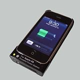 iPhone充電器 ケース一体タイプだからiPhoneをセットしてラクラク持ち運び！の画像