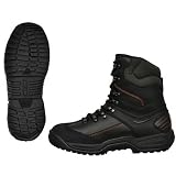 Black or Orange Leather Nylon Motorcycle Laced Boots - Leatherbull (free U.S. Shipping) by Ridge Footwear