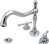 Chrome Victorian Gooseneck 8" Bathroom Sink Faucet Tap