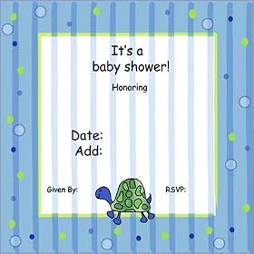 Baby Turtle Shower Invitations