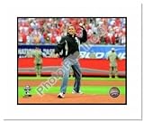 Barack Obama MLB Double Matted 8x10 Photograph 2009 All Star Game First Pitch