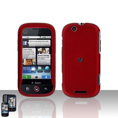 New Red Motorola Cliq MB200 Snap on Cell Phone Case