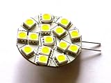 G4 15 LED 240 Lumen Cool White 3 Watt 12V AC DC Lamp Halogen Replacement by Scintiluna