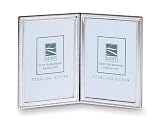 Review Lunt 51242 / Lunt Bead Sterling Silver 2-by-3-Inch Double Folding Picture Frame