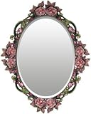 Jeweled Pink Rose Vanity Tray DT-25