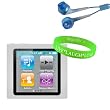 Premium Soft Clear Silicon Cover for Apple iPod Nano 6th Gen Skin Case ( 6th Generation Nano, 6G, 6th Gen ) compatible with 8GB / 16GB + Blue Headphones + Live * Laugh * Love Vangoddy Wrist Band!!! Premium Soft Clear Silicon Cover for Apple iPod Nano 6th Gen Skin Case ( 6th Generation Nano, 6G, 6th Gen ) compatible with 8GB / 16GB + Blue Headphones + Live * Laugh * Love Vangoddy Wrist Band!!!