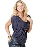 Guess Top, Striped Beaded Dolman Top Indigo XL