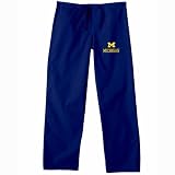 Michigan Wolverines NCAA Classic Scrub Pant (Navy) (Small)