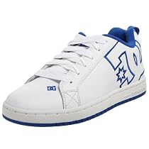 DC Men's Court Graffik Sneaker,White/White/Royal,9 M