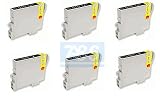 6 x T0801 Black : 6 High Capacity Compatible Ink Cartridges for Epson Stylus R265 R360 R285 RX560 RX585 RX685 P50 PX650 PX700W PX710W PX800FW PX810FW PX820FWD Printers