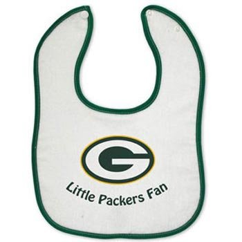 Green Bay Packers Button Baby Bib